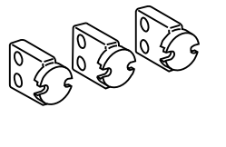 Fixed circuit breakers - Front connection / Replacement kit (3 or 4 parts)